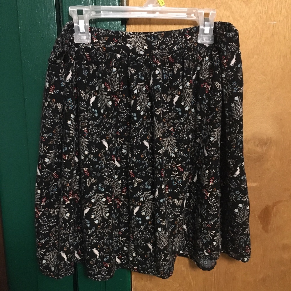 Old Navy Rabbit and Floral Print Skirt